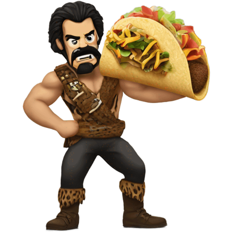 Kraven the hunter eating Taco Bell  emoji