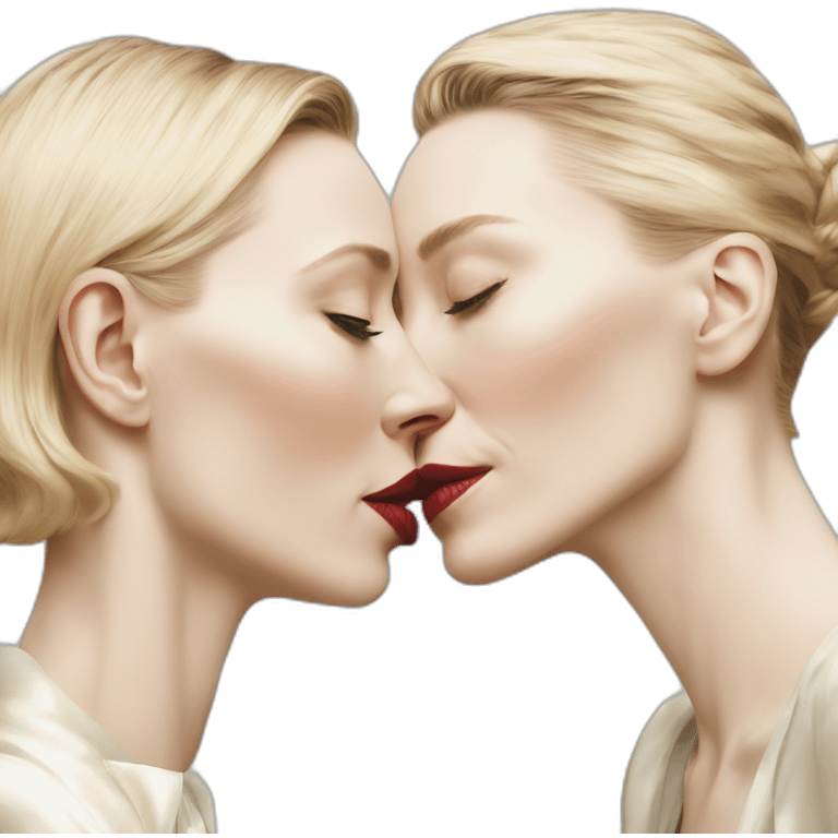 cate blanchett kissing rooney mara emoji