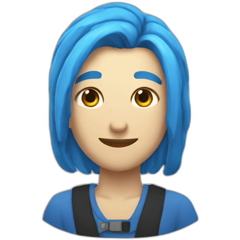 Blaue haken emoji