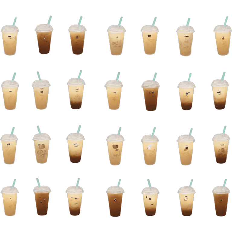 cute iced coffee emoji