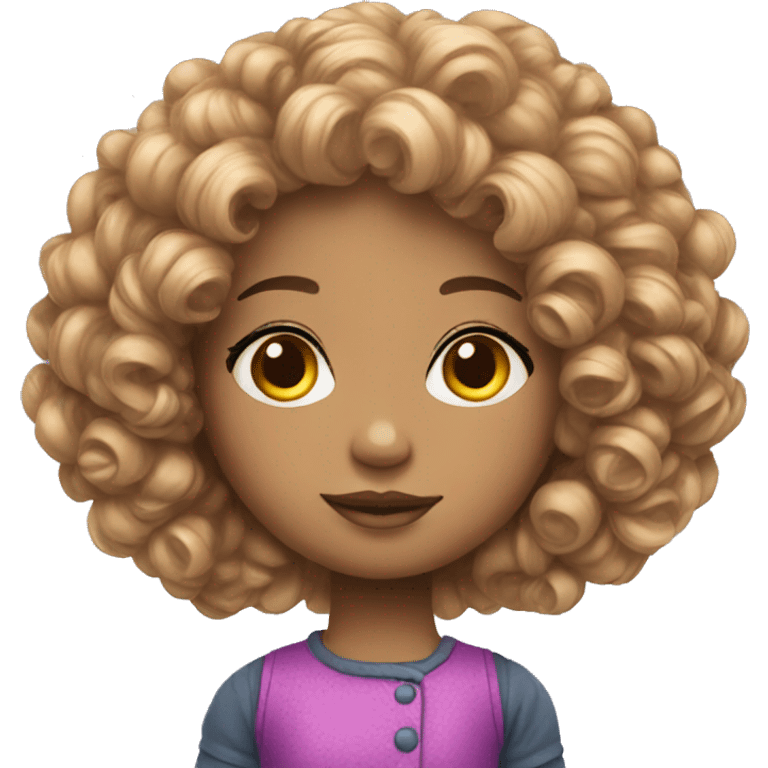 multi colors doll emoji