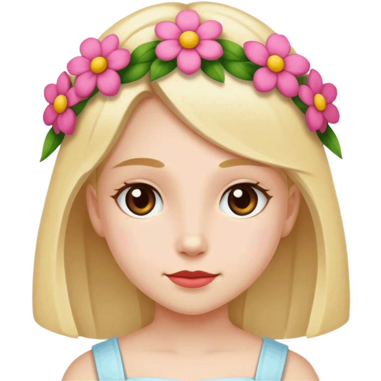 Flower girl emoji