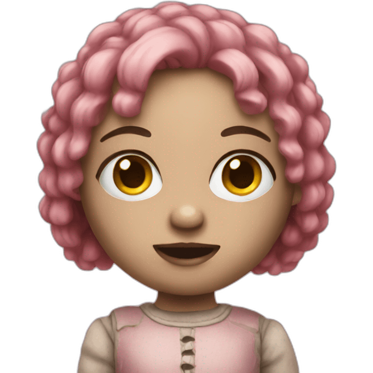 Creepy doll emoji