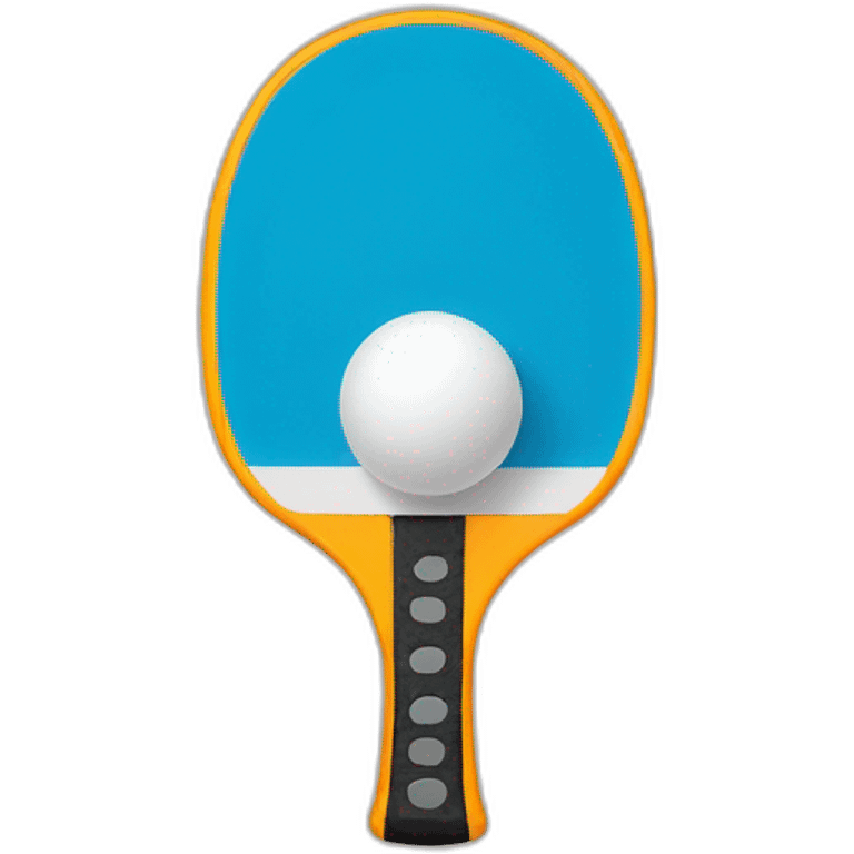 Ping pong racket in a boy's hand emoji