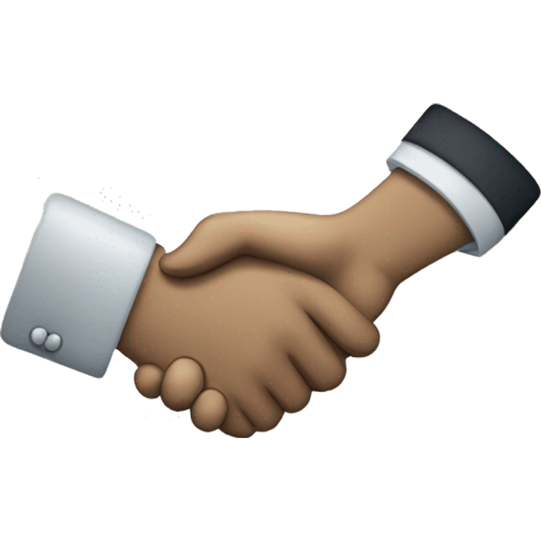 A handshake between an employer and employee, symbolizing trust and commitment. emoji