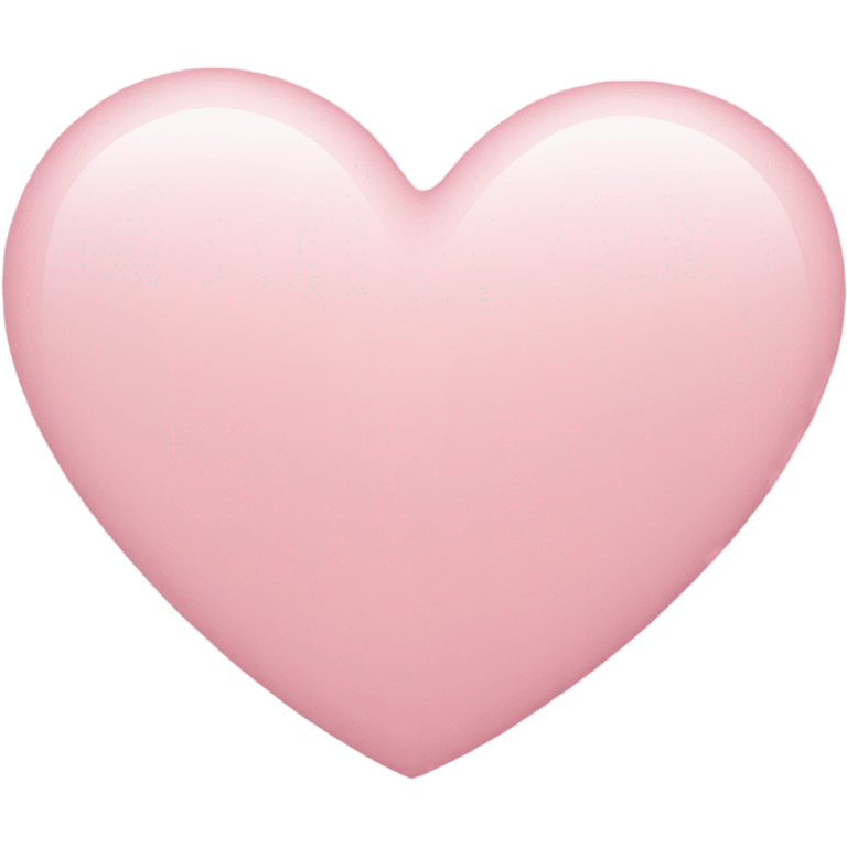 Light pink heart emoji