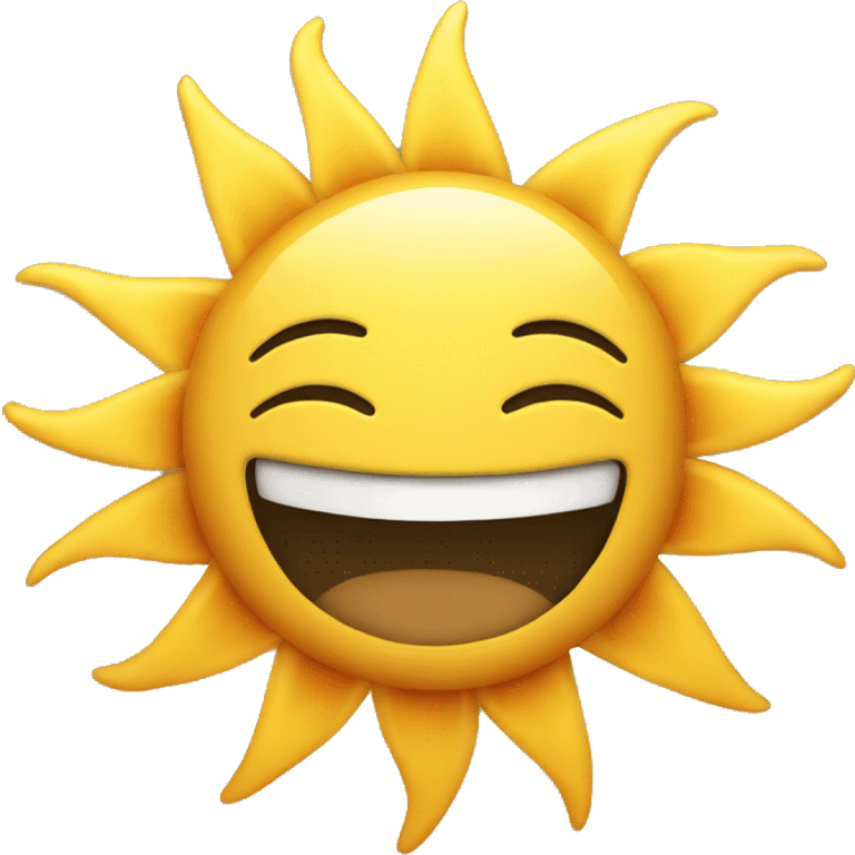 A happy sun emoji emoji