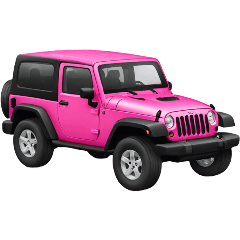 pink jeep wrangler  emoji