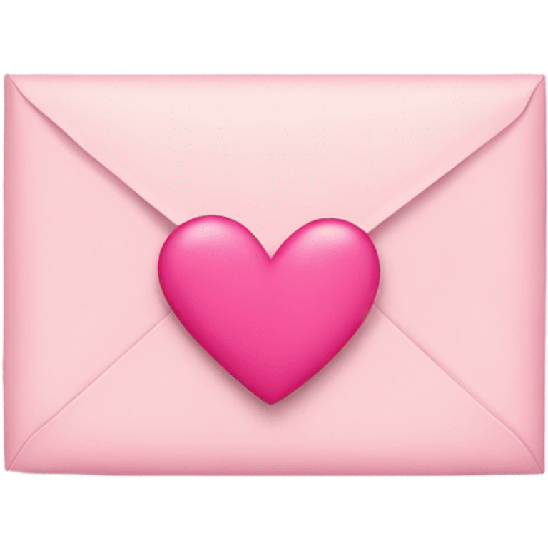 Envelope with pink hearts  emoji