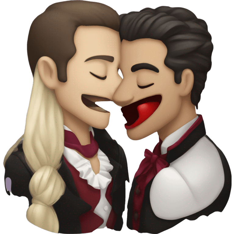 kissing vampires emoji