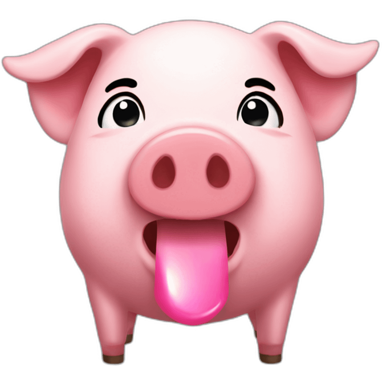 lipstick on a pig emoji