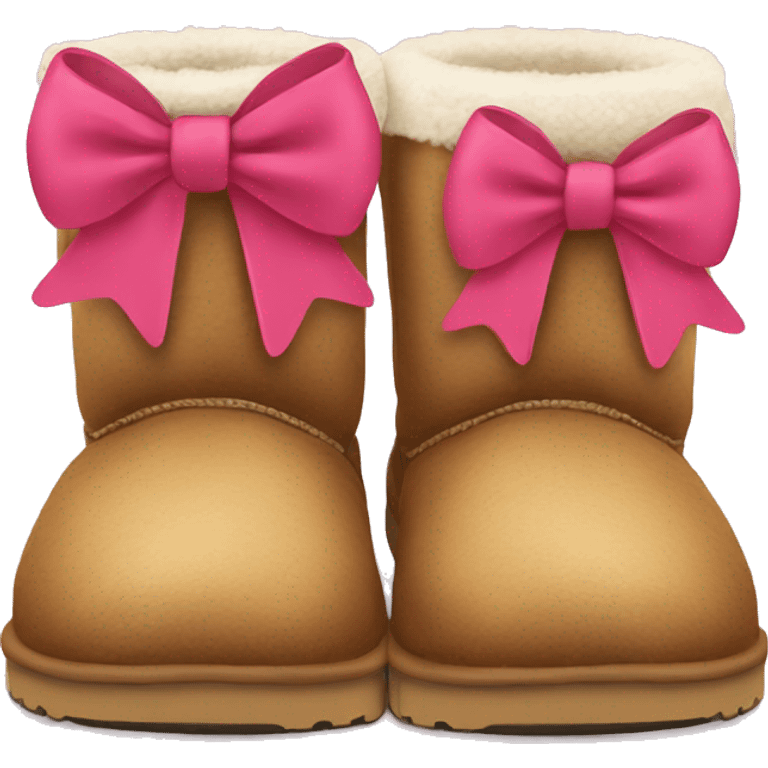 uggs with bow on them emoji