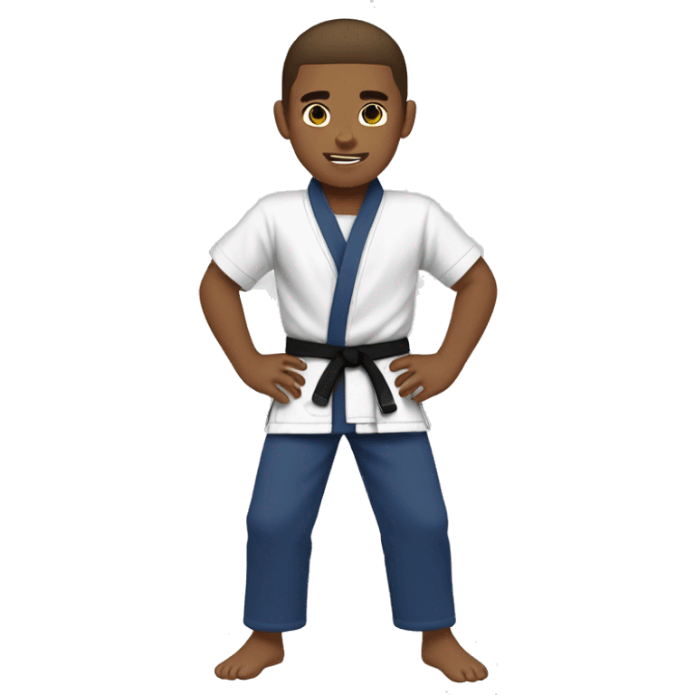 Jiujitsu boy brown hair emoji