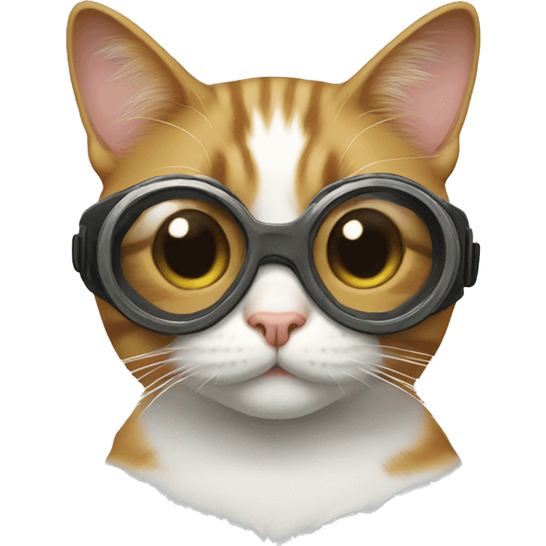 Cat with goggles  emoji