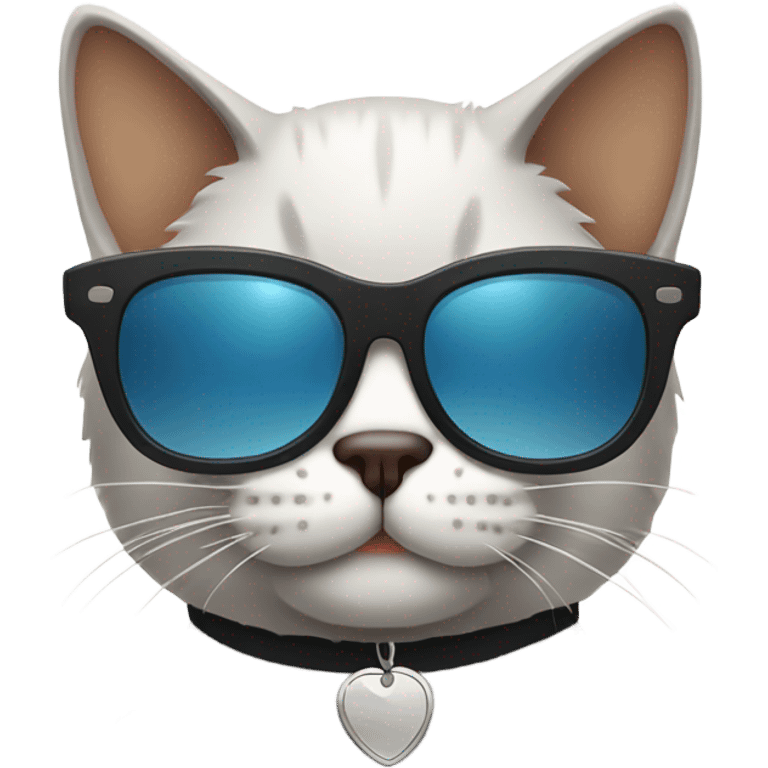 Cat with sunglasses emoji