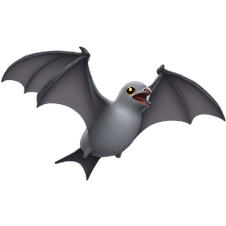 bat seagull emoji