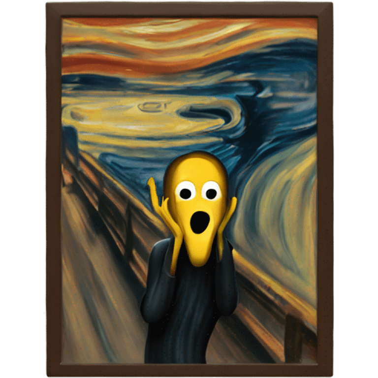 The scream painting emoji