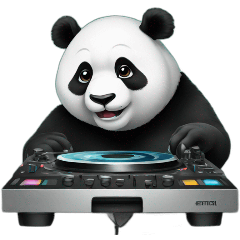 DJ panda emoji