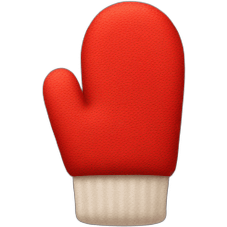 red mitten emoji