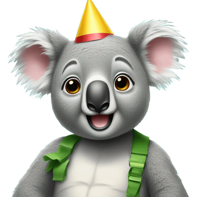 Too many parties koala  emoji