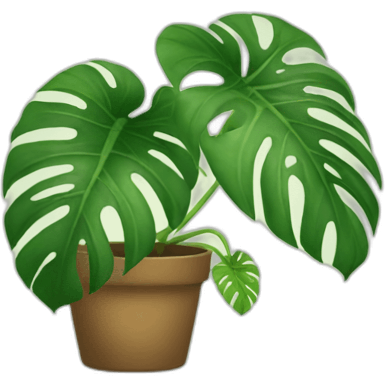 monstera plant emoji