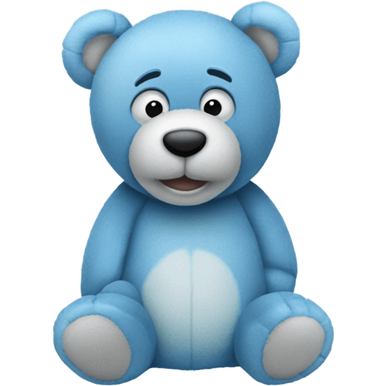 Blue teddy bear emoji