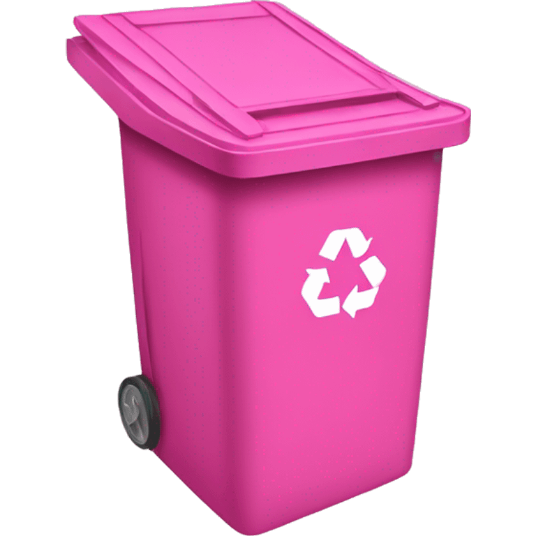 pink recycle bin emoji