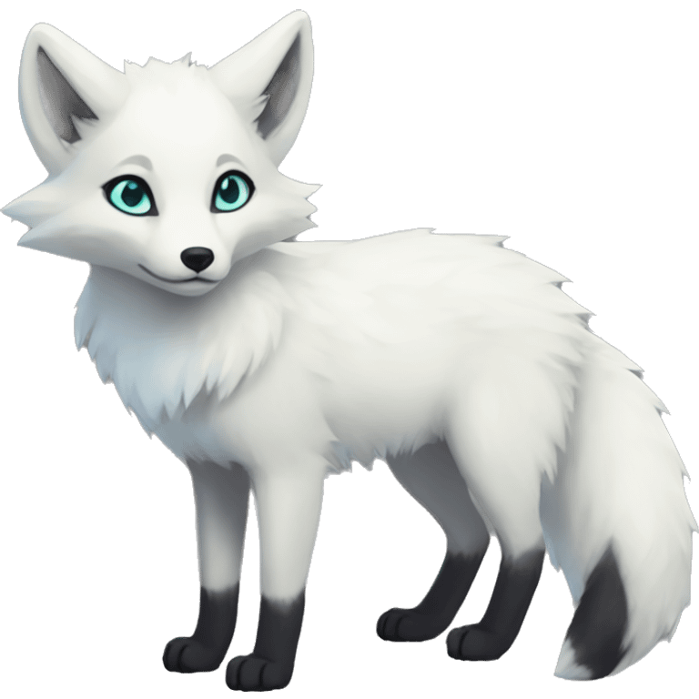 Arctic-Fox-Umbreon-hybrid full body emoji