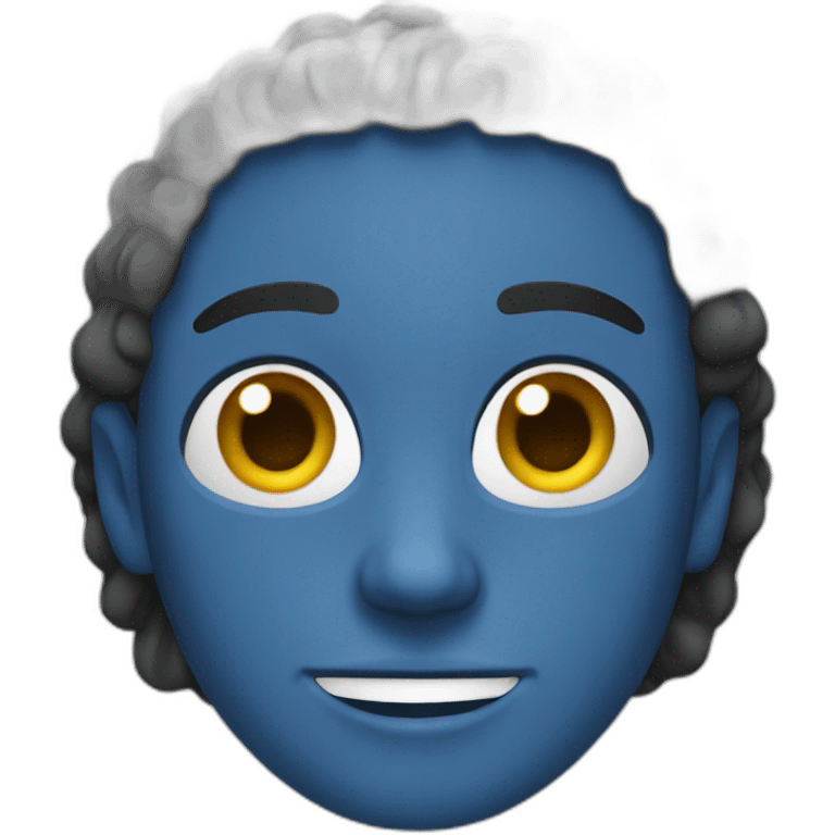 Blue-feel emoji