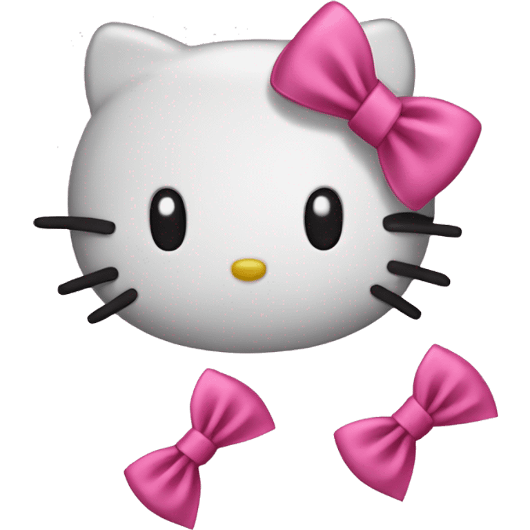 Hello kitty and pink bows  emoji