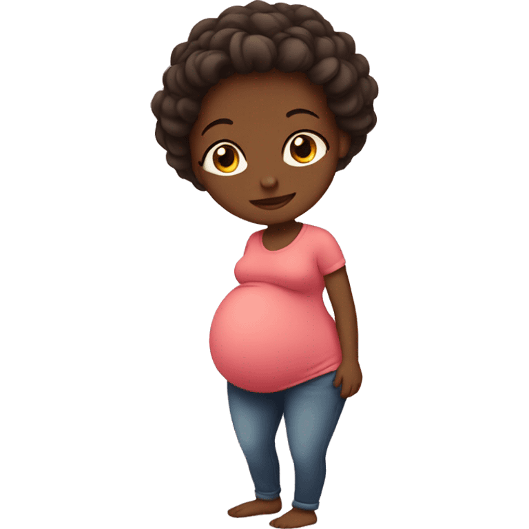 Pregnant girl emoji