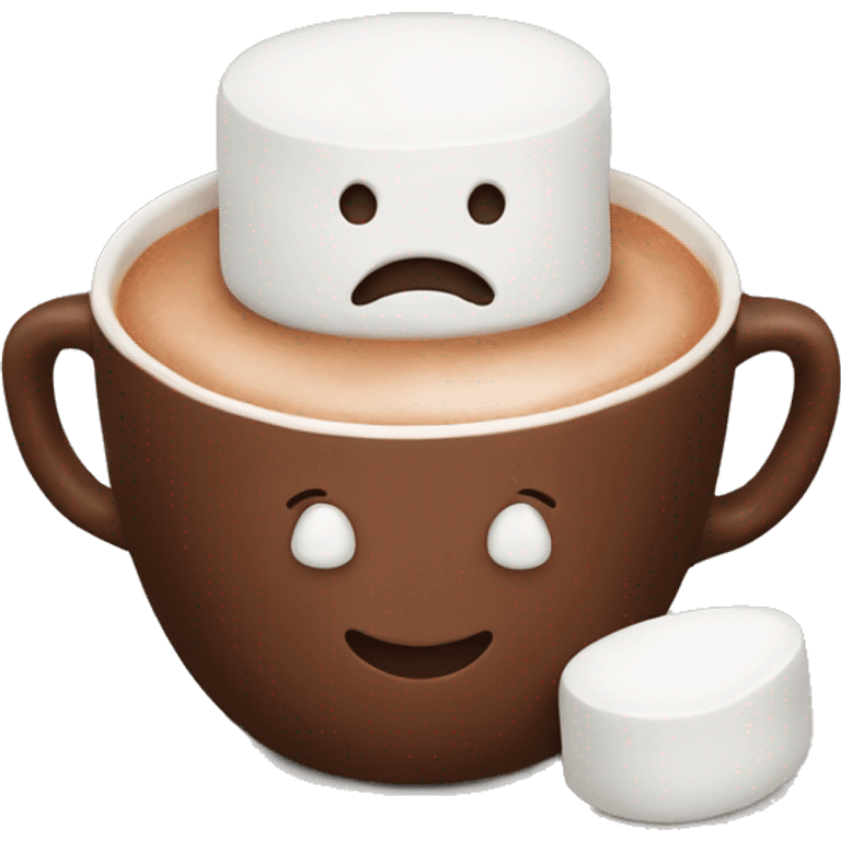 cocoa cup marshmallows emoji