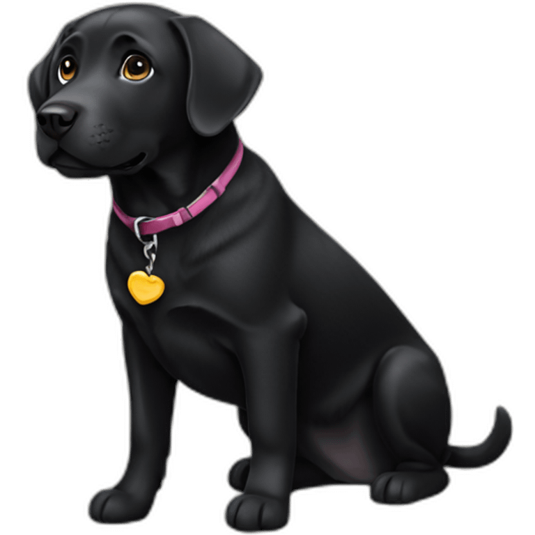 Black Labrador retriever emoji