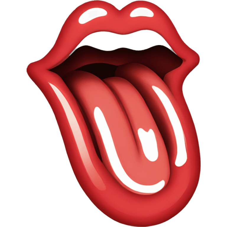 Rolling Stones tongue logo emoji