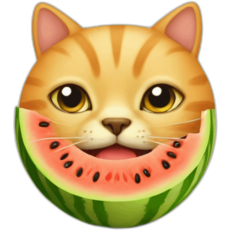 cat-melon emoji