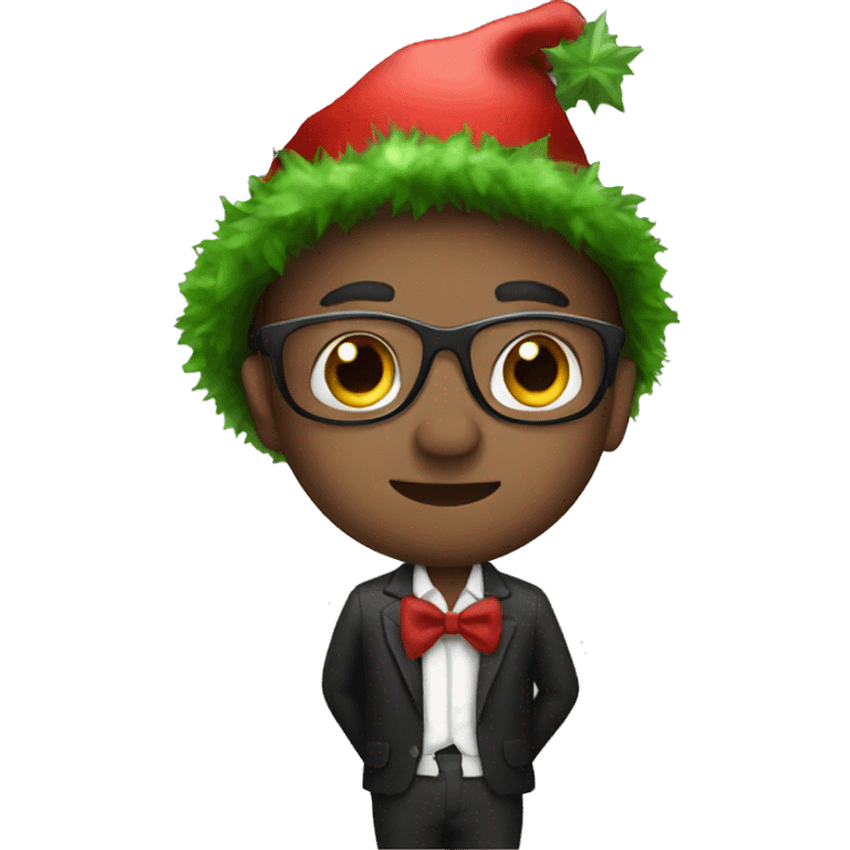 Musician dressed for christmas party emoji