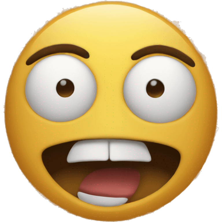 Indignant face emoji with head exploding
 emoji