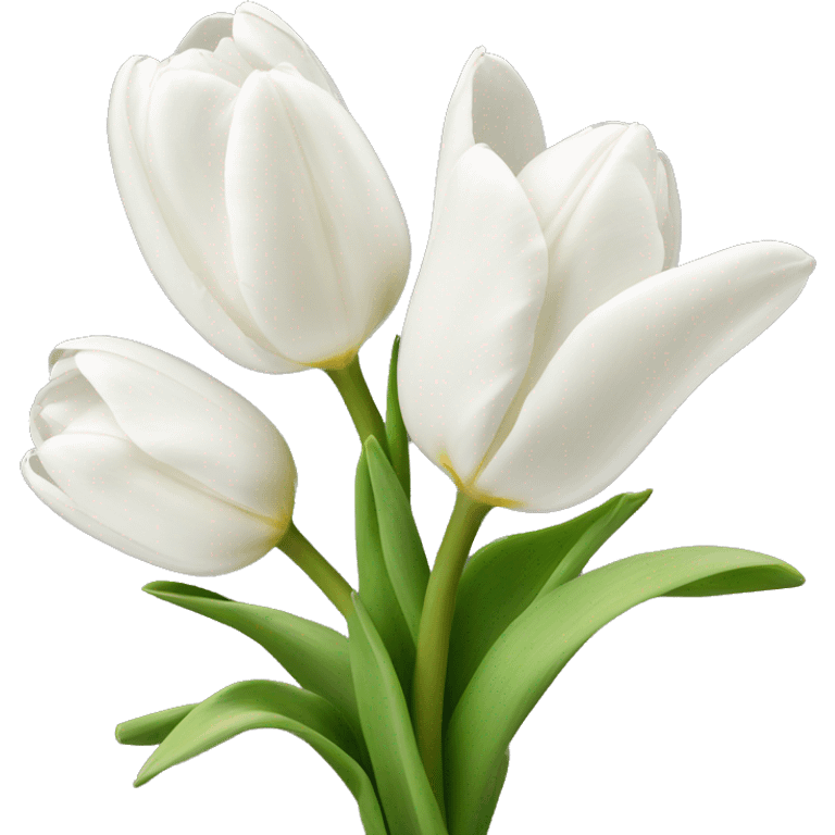 White tulips emoji