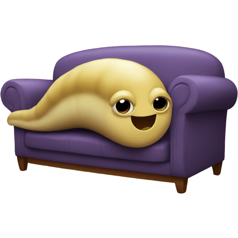 Slug sitting on couch  emoji