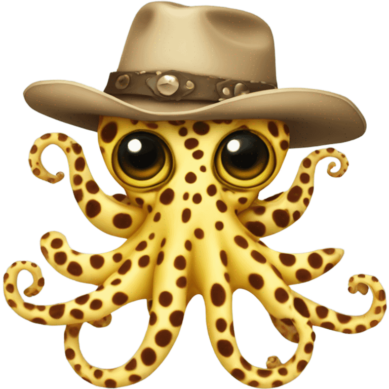 blue-ringed octopus with cowboy hat emoji