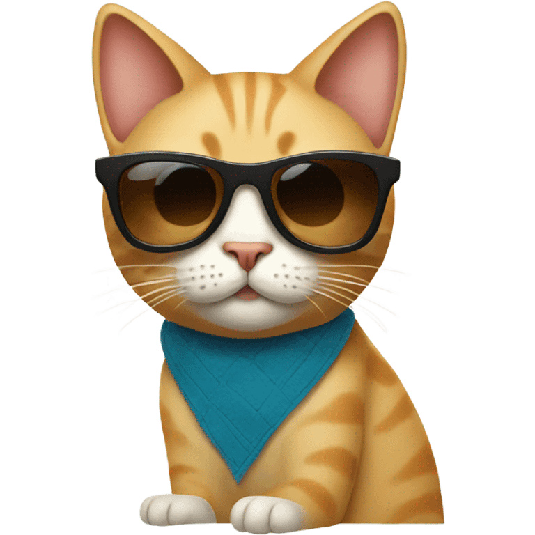 Cat with sunglasses emoji