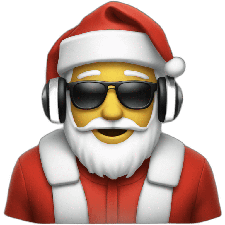 santa dj emoji