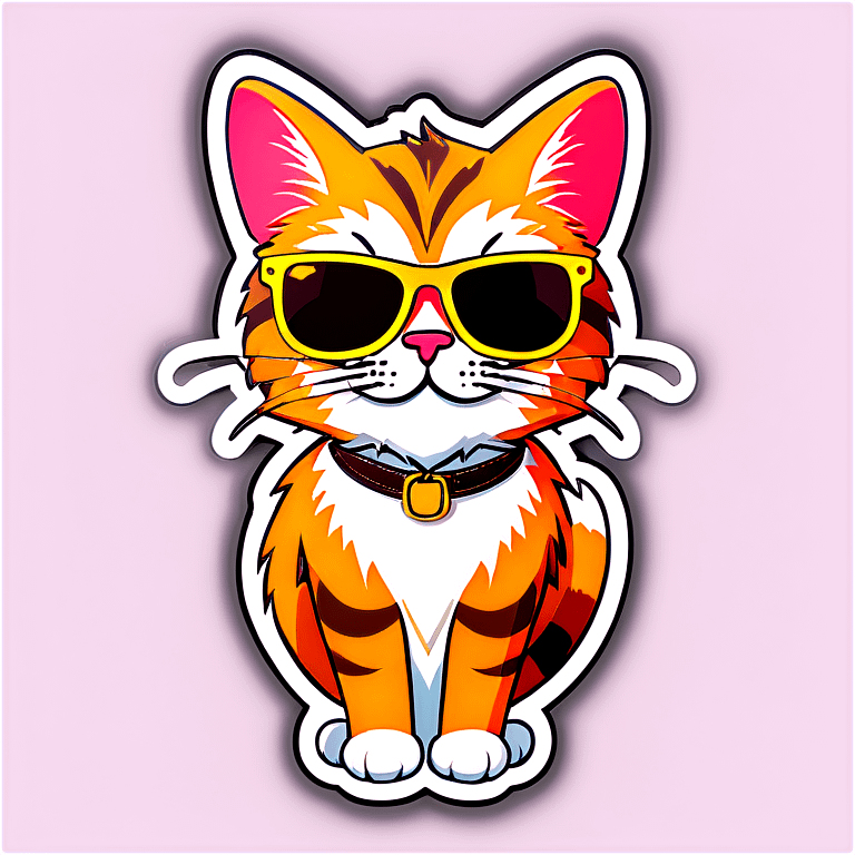 Cat with sunglasses emoji