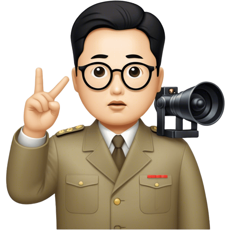 Dear leader Kim Jung Il directs you in his movie emoji