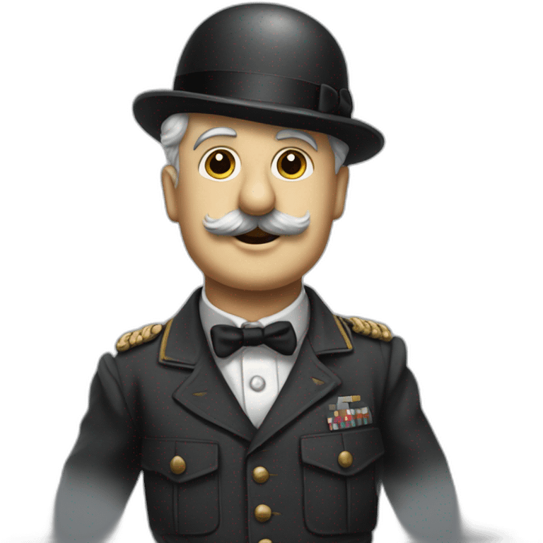 Charlie Chaplin wearing Ww2 suit emoji