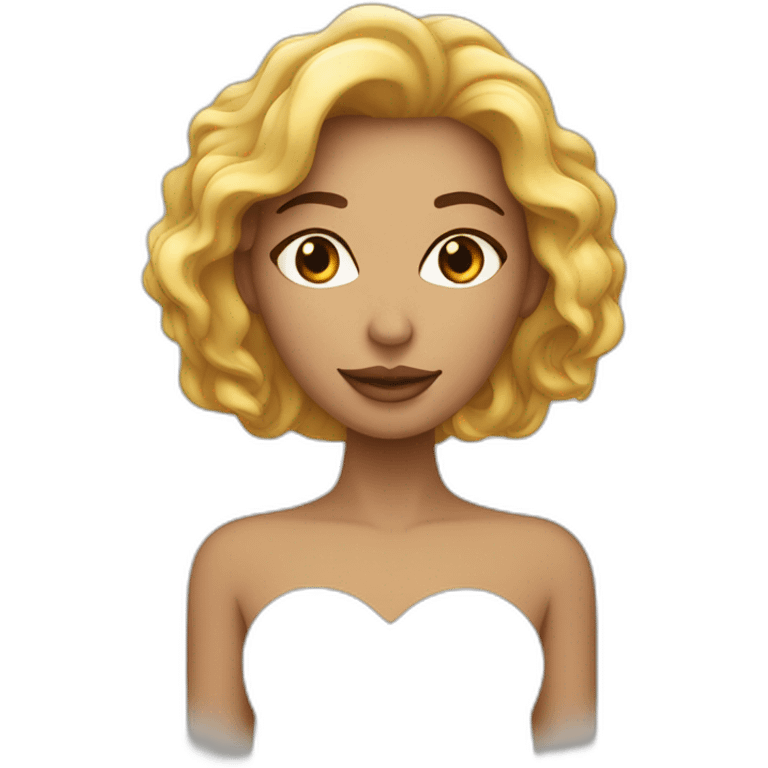 Femme peul voilée de teint clair avec un air amoureuse emoji