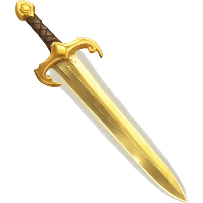 golden enchanted glowing sword emoji