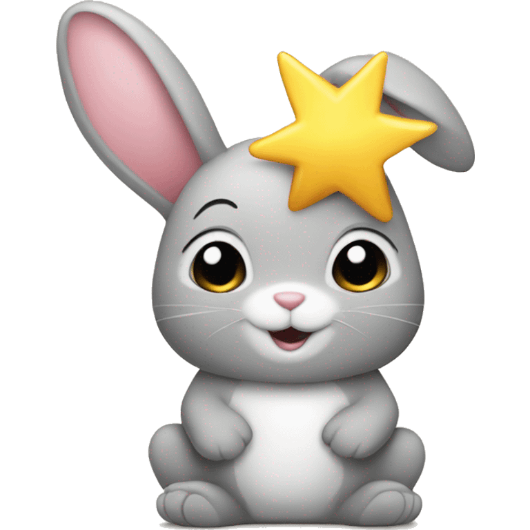 A bunny with star emoji