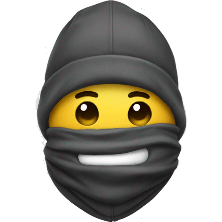 Smiley avec cagoule emoji