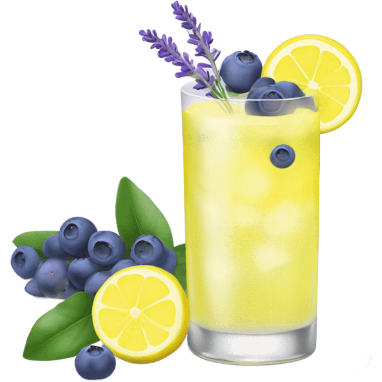 Blueberry lavender lemonade  emoji